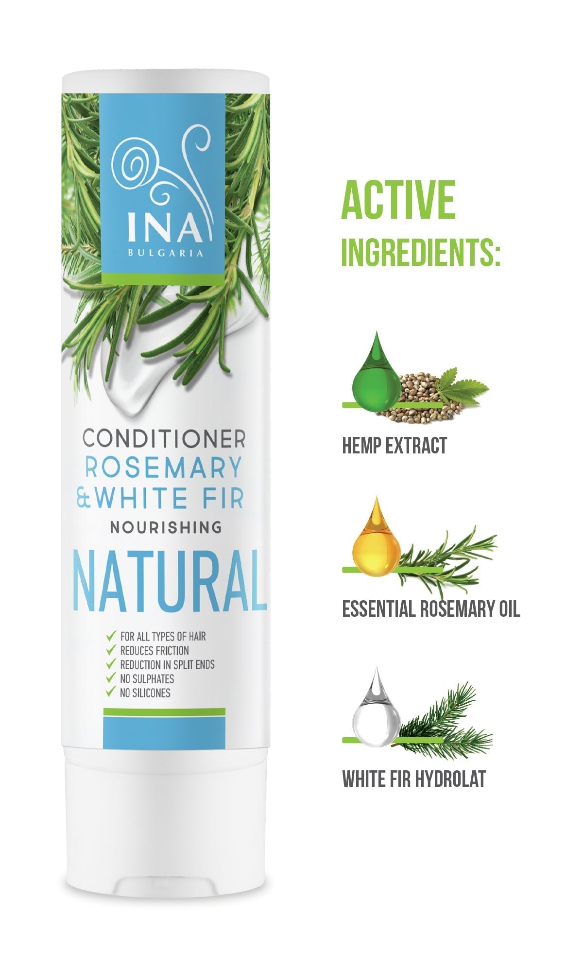 *FREE* Natural Hair Conditioner with Rosemary and White Fir (250ml) - 2