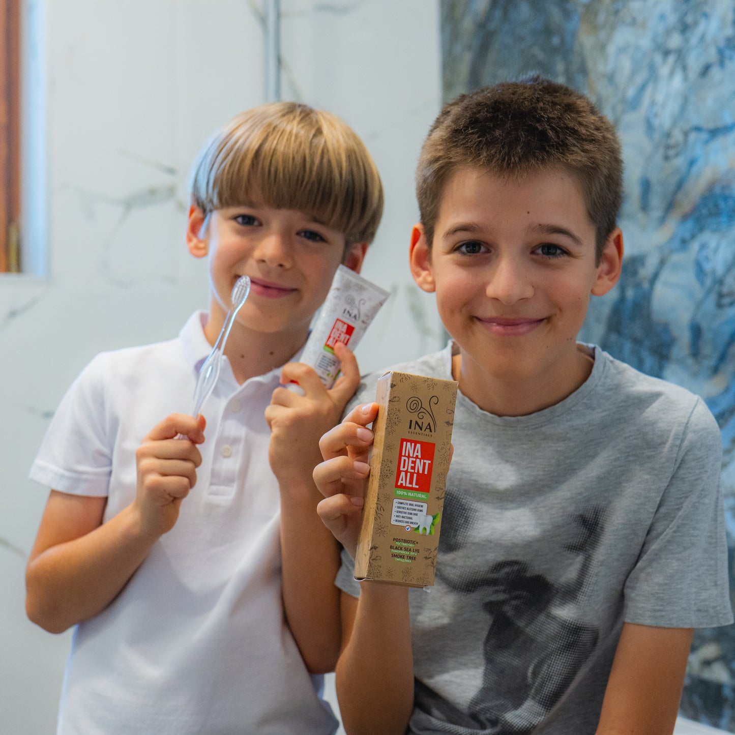 Natural Fluoride-Free Toothpaste with Smoke Tree, Black Sea Lye, and Postbiotic - Ina Dent-All