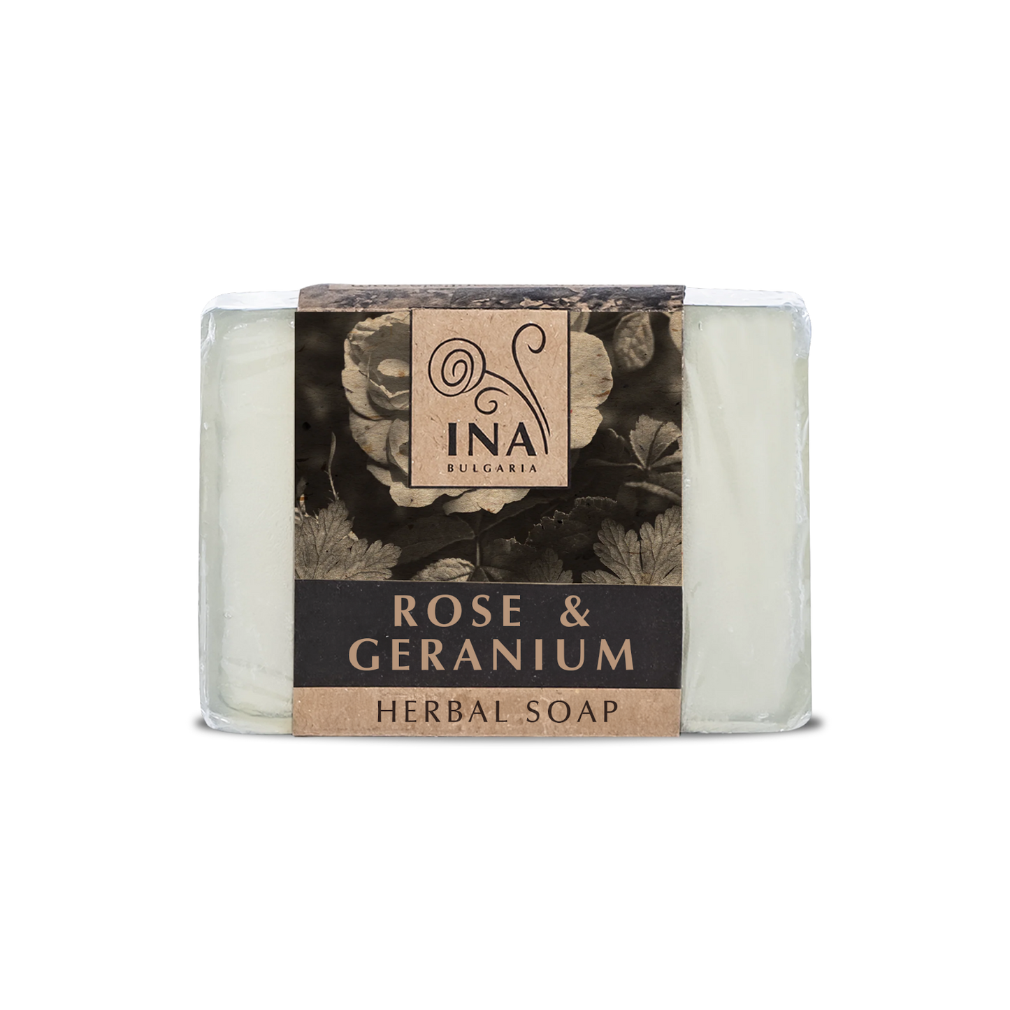 Natural Herbal Soap with Rose Damascena Oil and Geranium - nourishing action