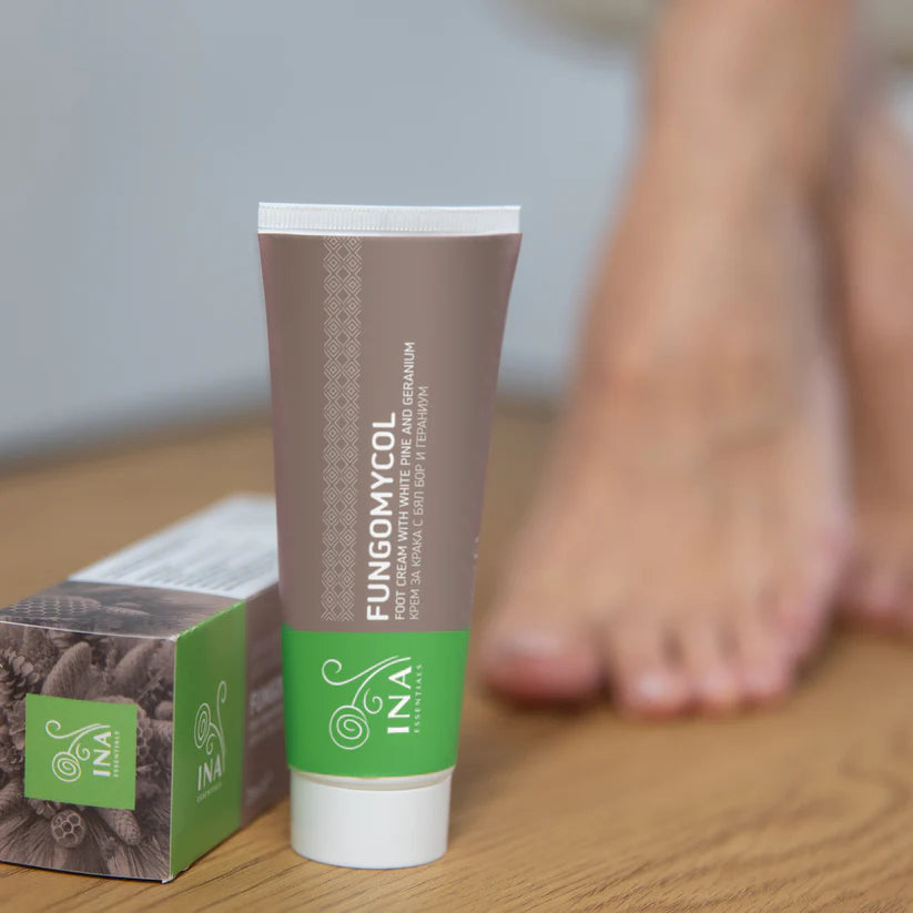 2 in 1 Cream for Nail fungus and dry, cracked skin - with White pine, Urea and Geranium
