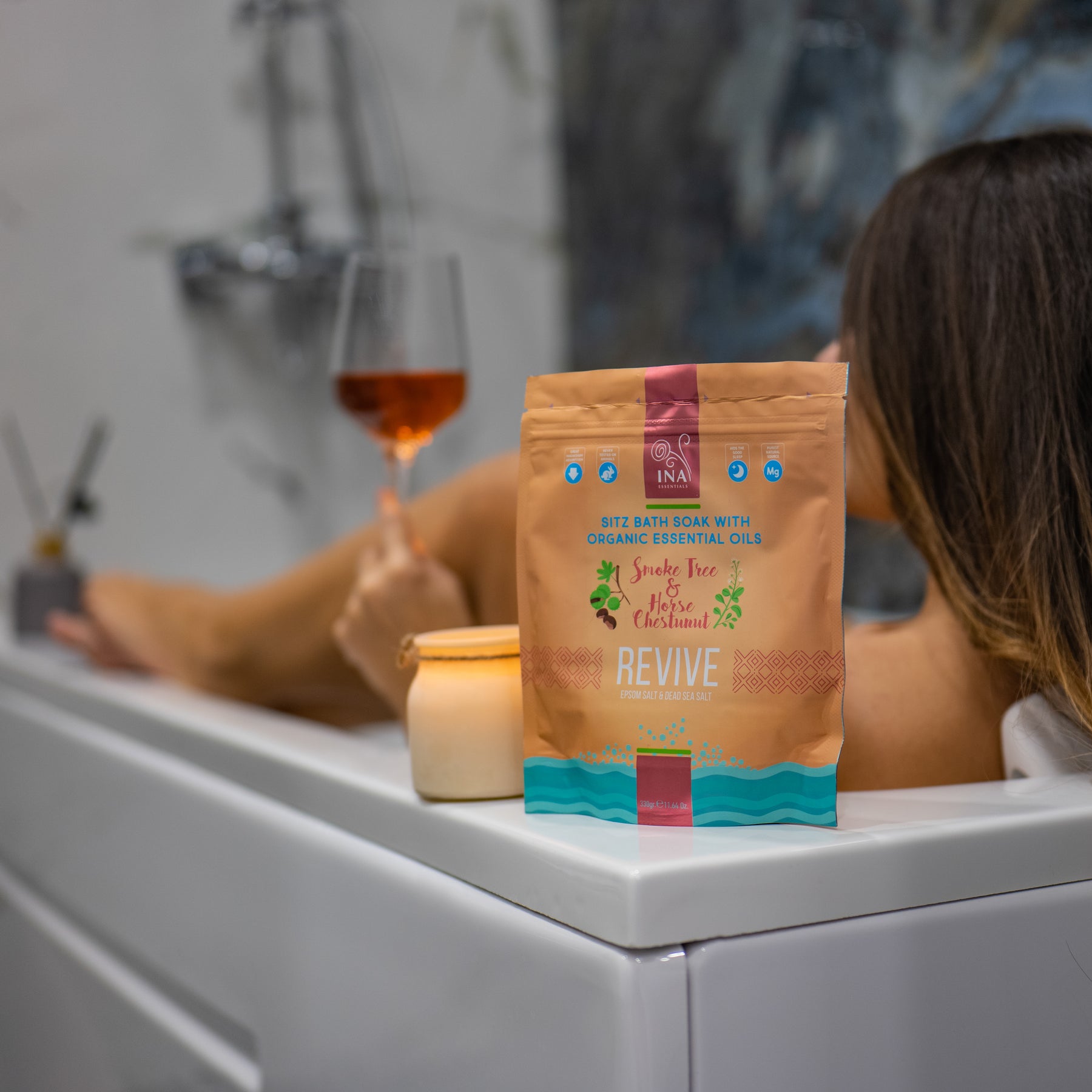 Restore - Bathing salt with Smoke Tree and Horse Chestnut for Varicose and Postpartum care