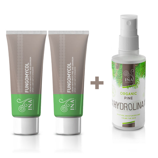 Buy 2 Creams for Nail Fungus and Dry and Cracked Skin, Get 1 Organic White Pine Water for Free
