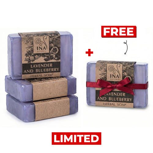 Buy 3 Natural Herbal Soaps with Lavender, Get 1 for Free
