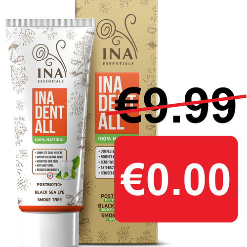 + Gift Natural Fluoride-Free Toothpaste Ina Dent-All