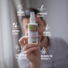 Hydrobiotic - Nettle & Clary Sage - intensive care for Hair loss, Dandruff, and Sensitive scalp