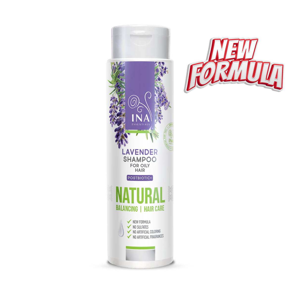 Natural Lavender Anti-Dandruff Shampoo for Oily Hair (200 ml) - with Organic Lavender Oil