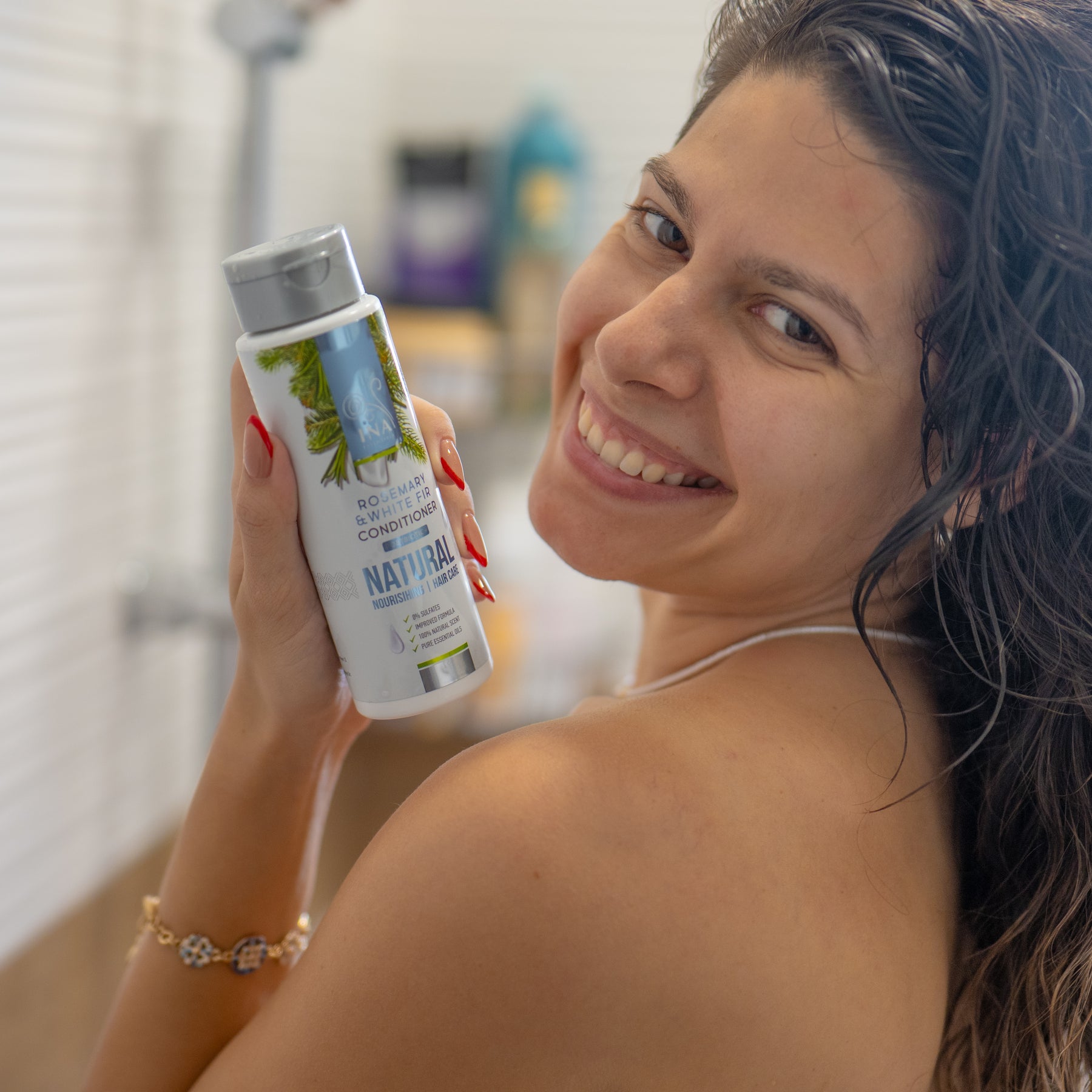 Natural Hair Conditioner with Rosemary oil and White Fir - intensive nourishing care for every hair type