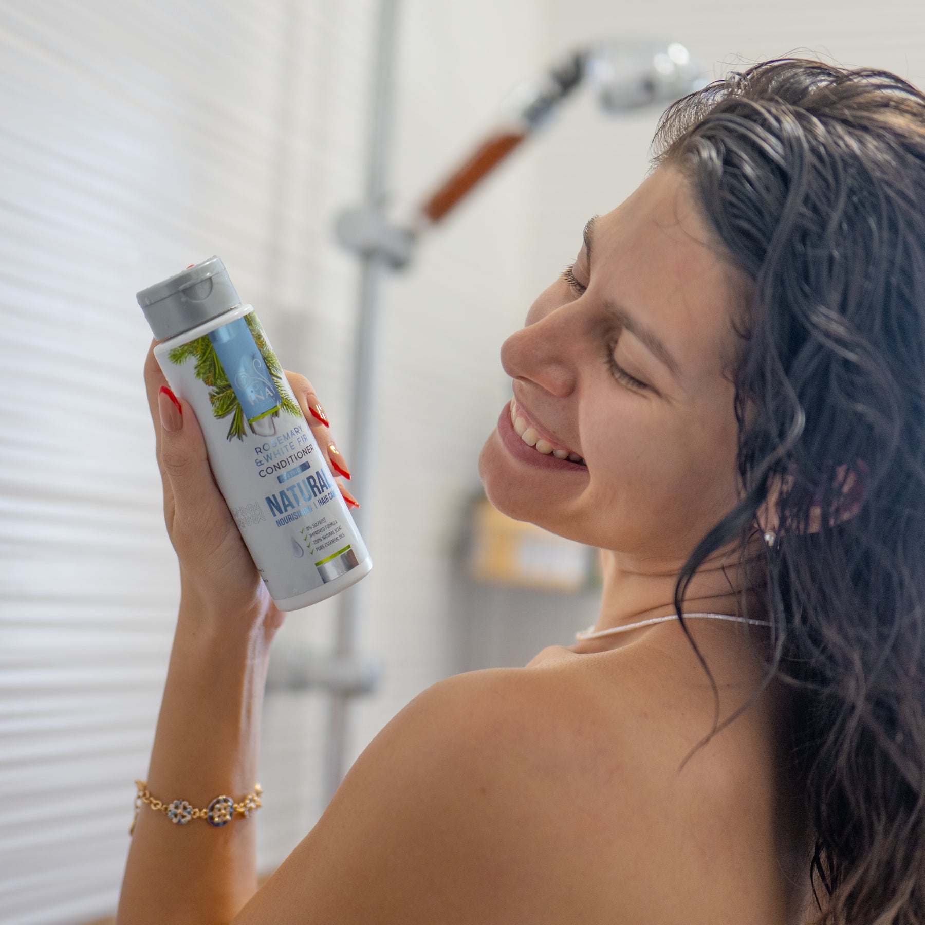 Natural Hair Conditioner with Rosemary oil and White Fir - intensive nourishing care for every hair type