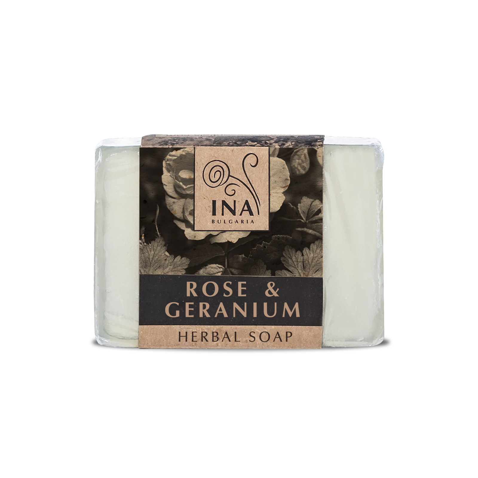 Natural Herbal Soap with Rose Damascena Oil and Geranium - nourishing action