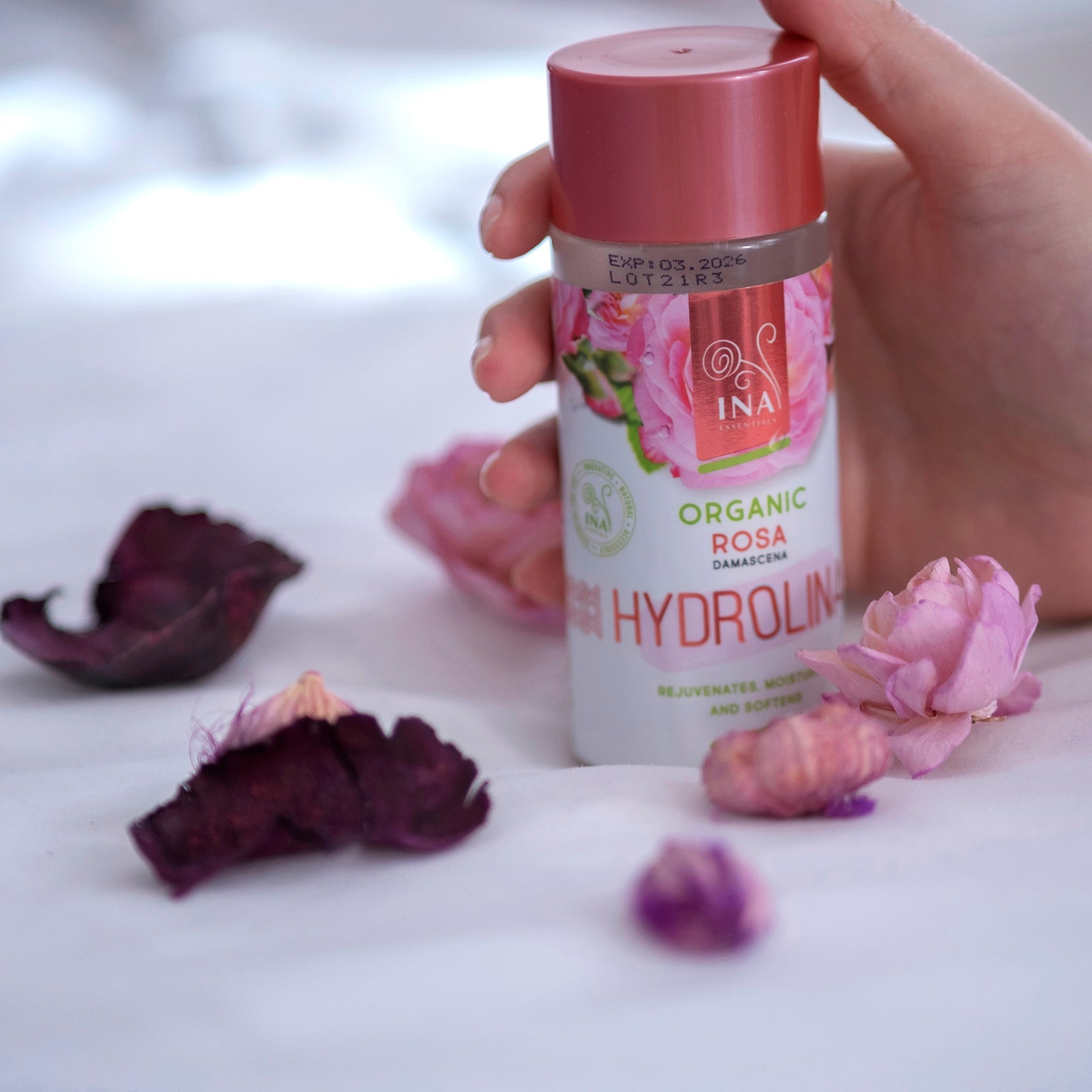 Organic Rose Water - Hydrolina for Dry skin