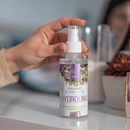 Organic Clary Sage Water - Hydrolina for Dandruff and Itching scalp
