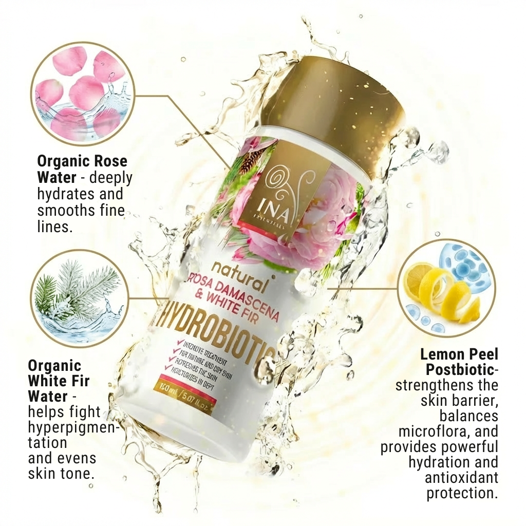Hydrobiotic - Rose, White Fir & Lemon peel - intensive Anti-Age care