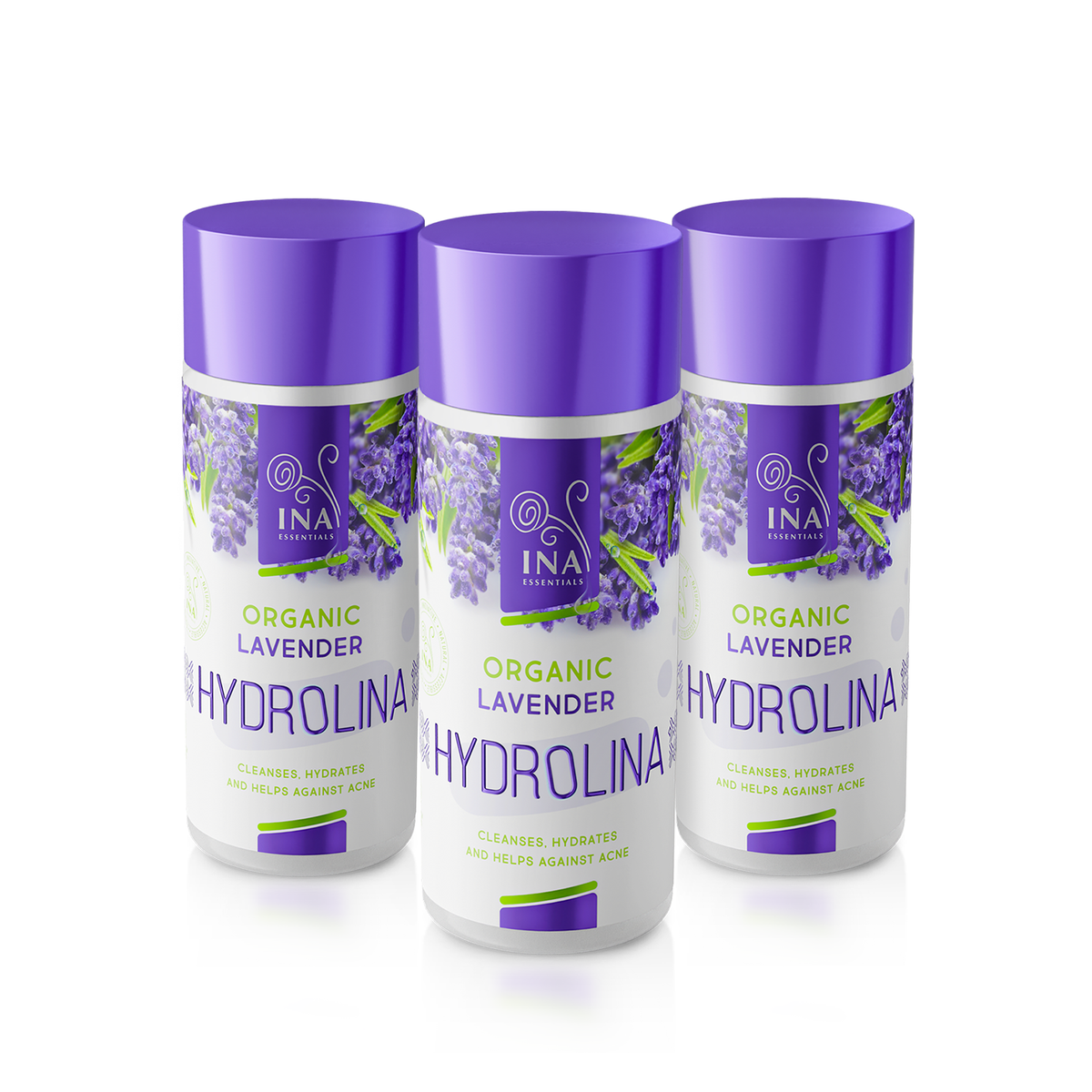 Promo Set 3 Organic Lavender water - Hydrolina for Acne
