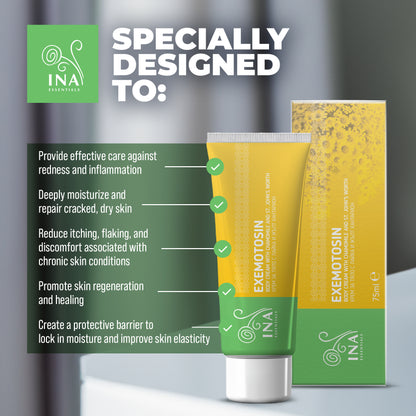 Cream for Psoriasis, eczema and irritated skin - with St. John's Wort, Chamomile and Propolis
