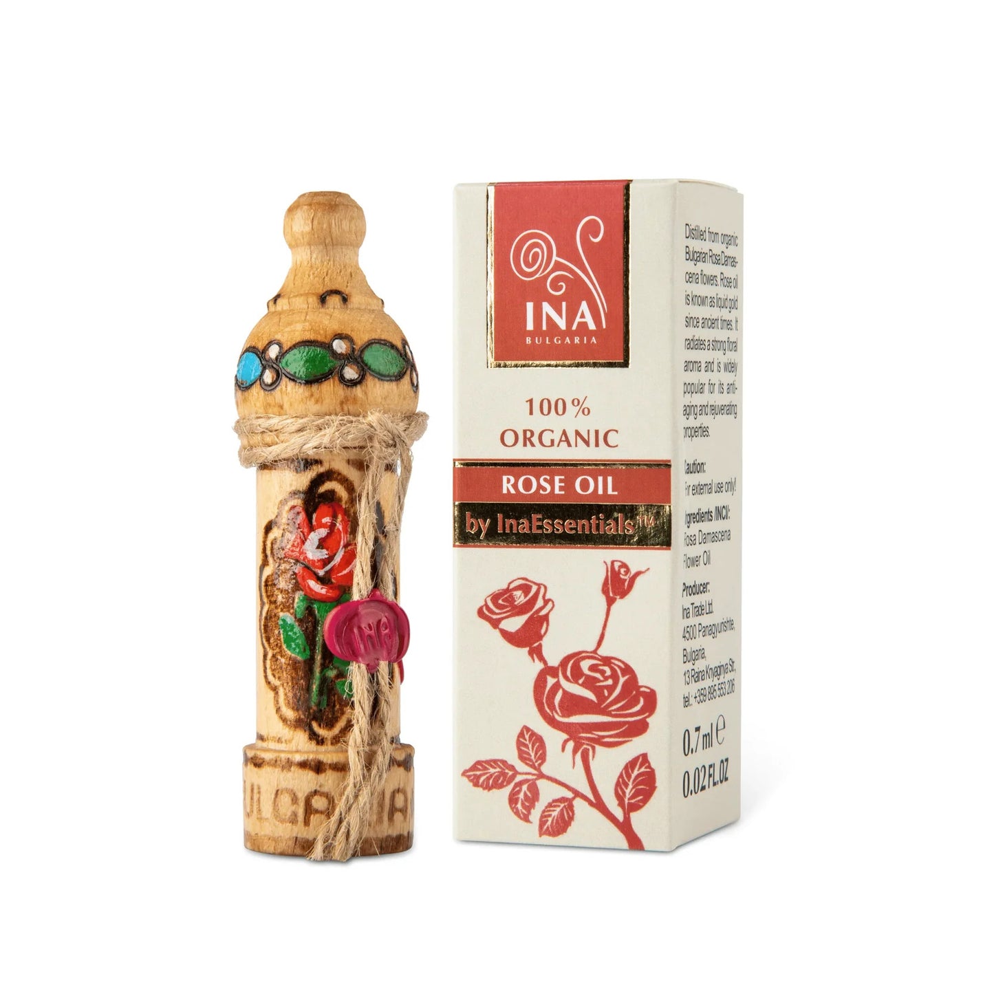 Organic Rose Essential Oil - Rosa Damascena oil