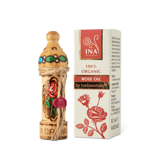 Organic Rose Essential Oil - Rosa Damascena oil