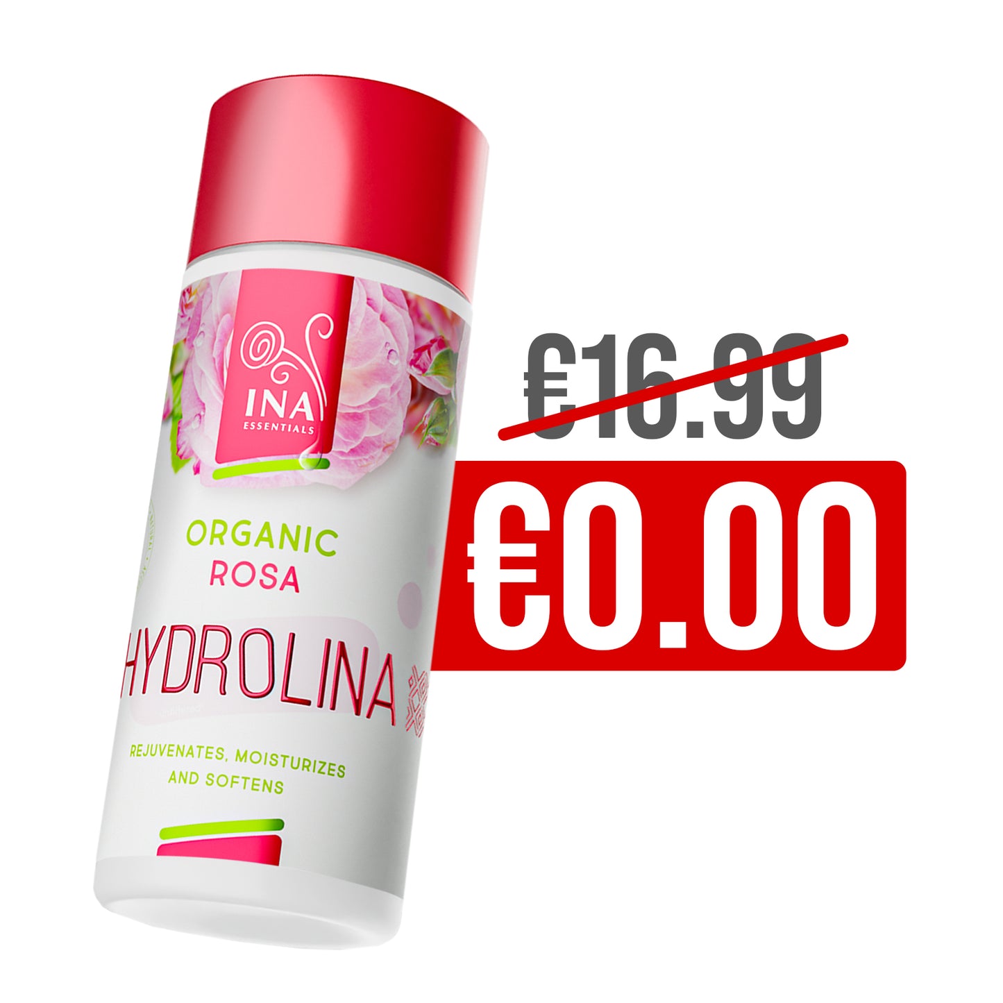 + Gift Organic Rose Water - Hydrolina for Dry skin