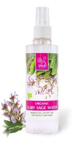 Organic Clary Sage Water with anti-dandruff effect - 200ml (Hydrolat) - Clary Sage Hydrosol