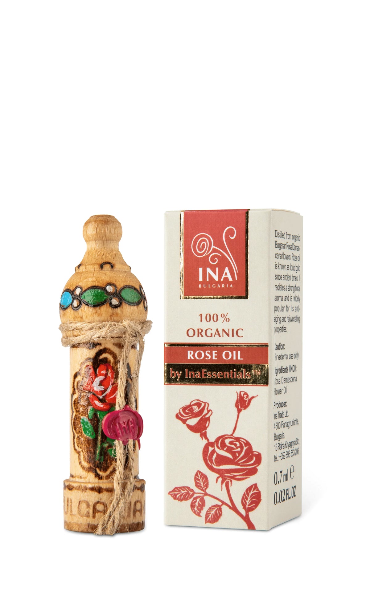 100% Organic Rose Oil - 0.8ml