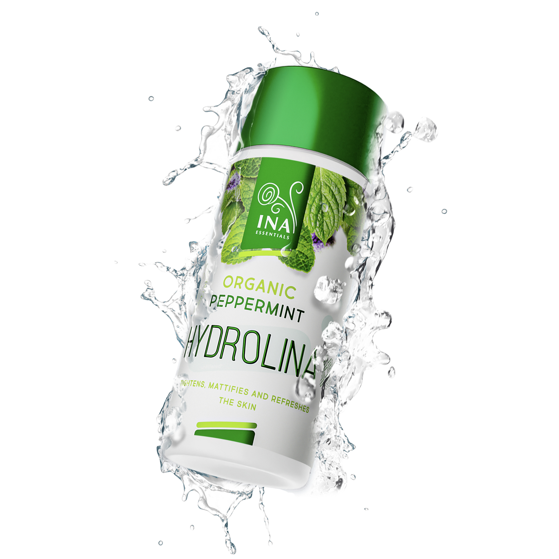 Organic Peppermint Water - Hydrolina for tight skin and Matte effect