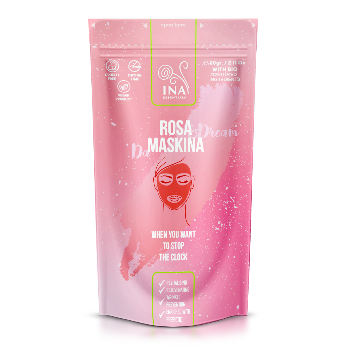 Rose Maskina - for NORMAL to MATURE skin (60g)